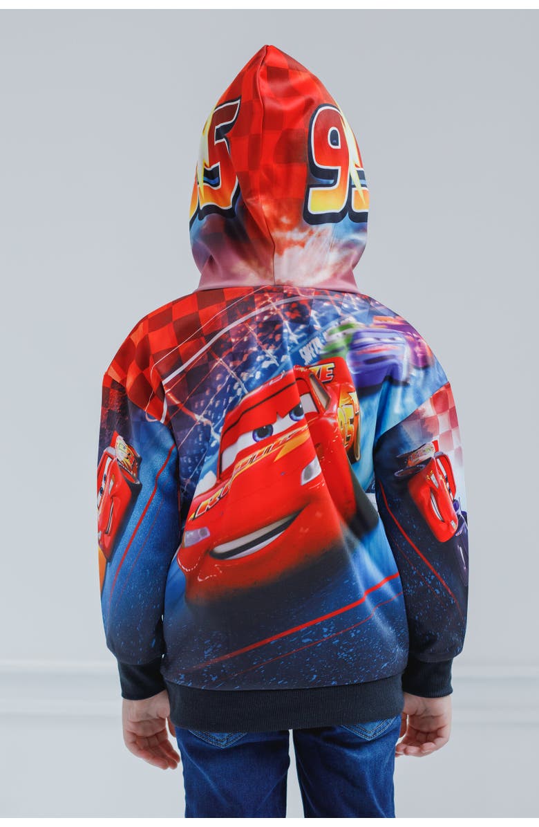 Disney Lightning McQueen Cars Sublimated Pullover Hoodie, Alternate, color, Red