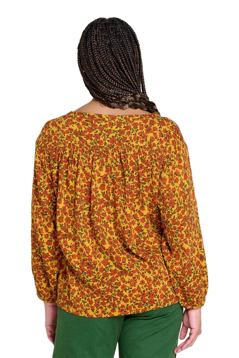 Manzana Long Sleeve Peasant Top, Alternate, color, Pollen Ditsy Print