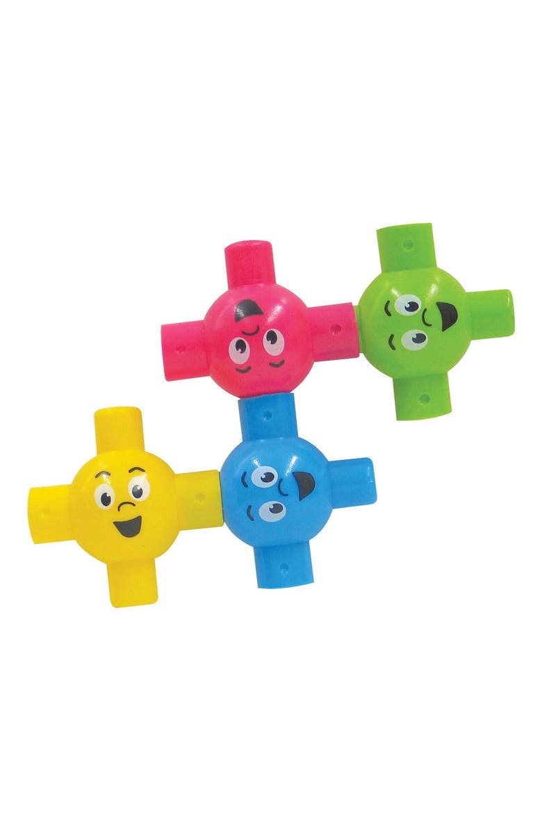 Kaplan Early Learning Company Baby Connects Happy Face Connecting Balls, Alternate, color, Multicolor