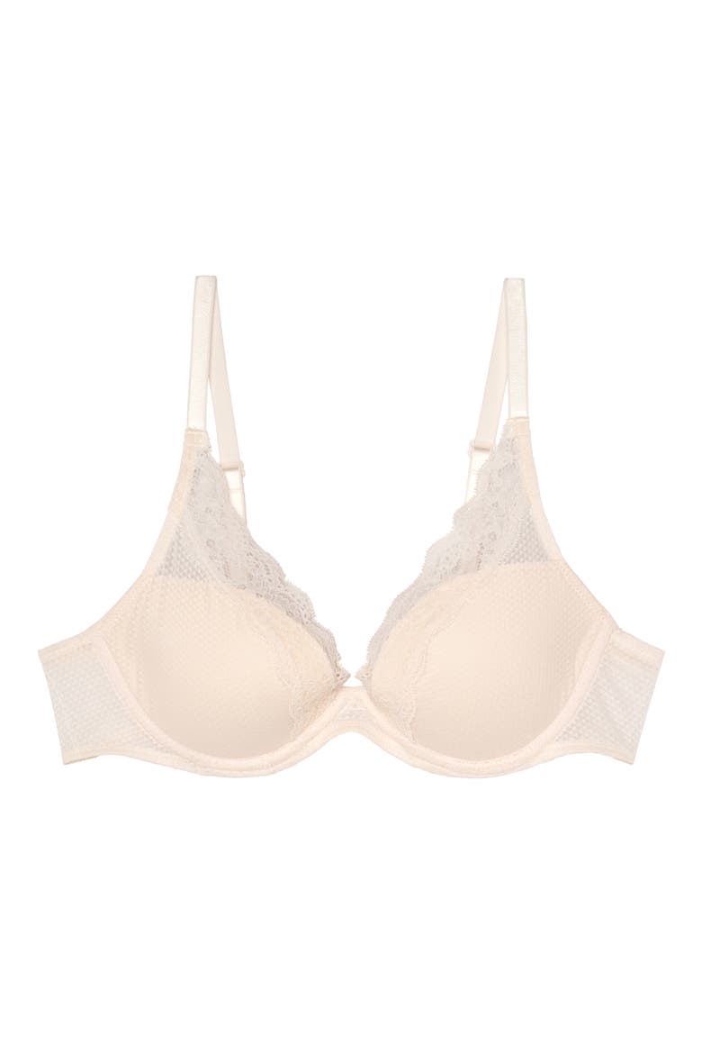 Brooklyn Underwire Plunge Bra, Alternate, color, TALC