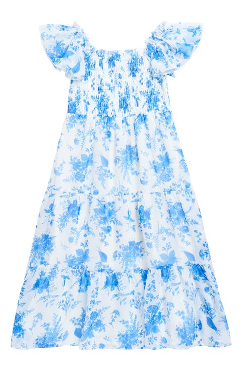 Kids' Floral Toile Maxi Dress (Little Kid & Big Kid)