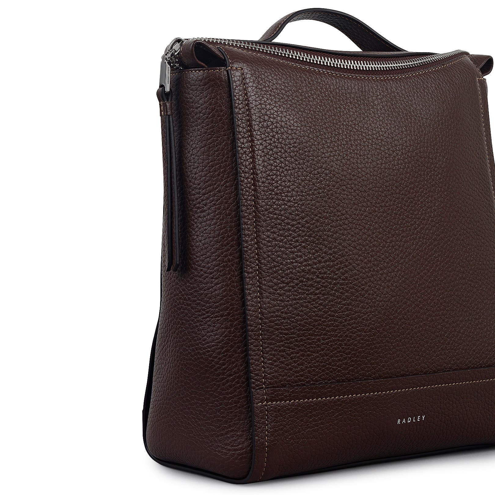 Radley Oak Street Small Ziptop Backpack, Alternate, color, Dark Oak