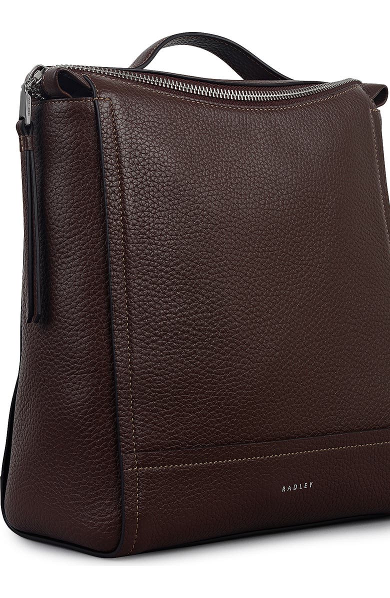 Radley Oak Street Small Ziptop Backpack, Alternate, color, Dark Oak