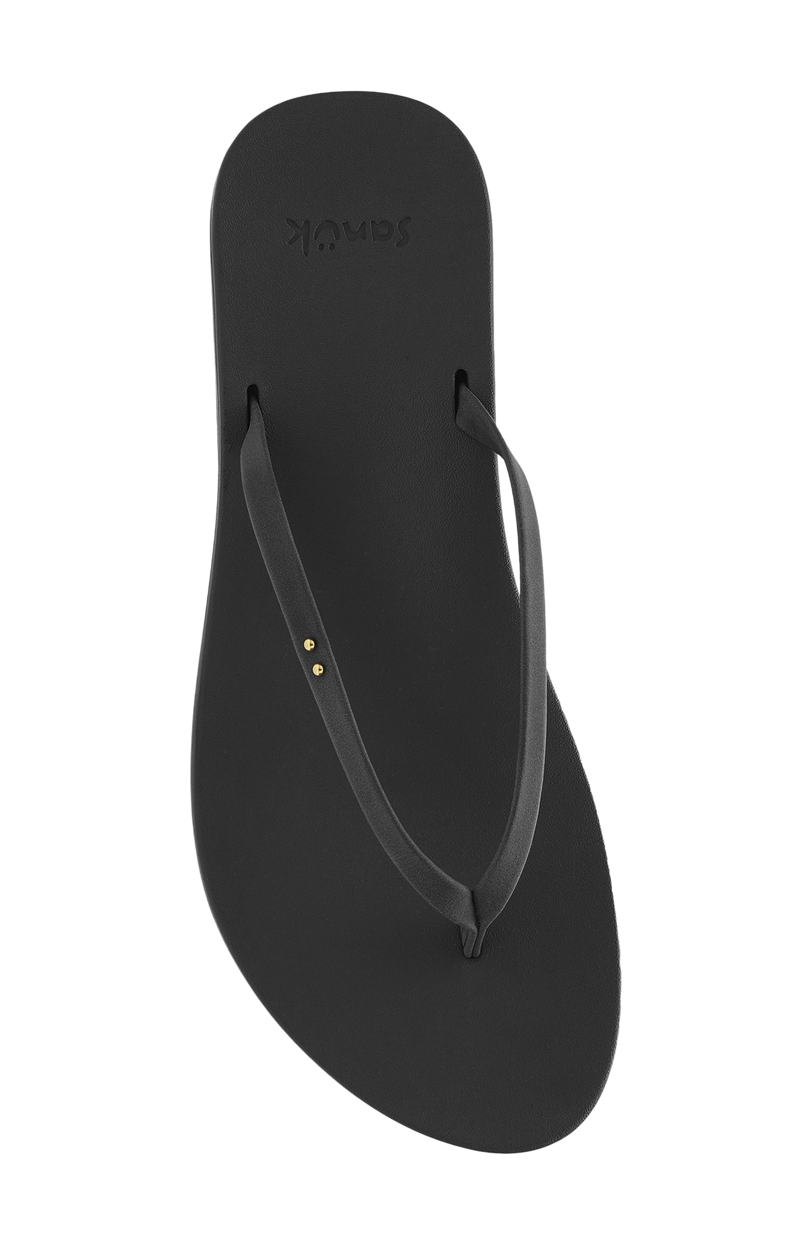 Polly Flip Flop, Alternate, color, BLACK