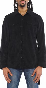 Cult of Individuality Faux Suede Button Front Shirt
