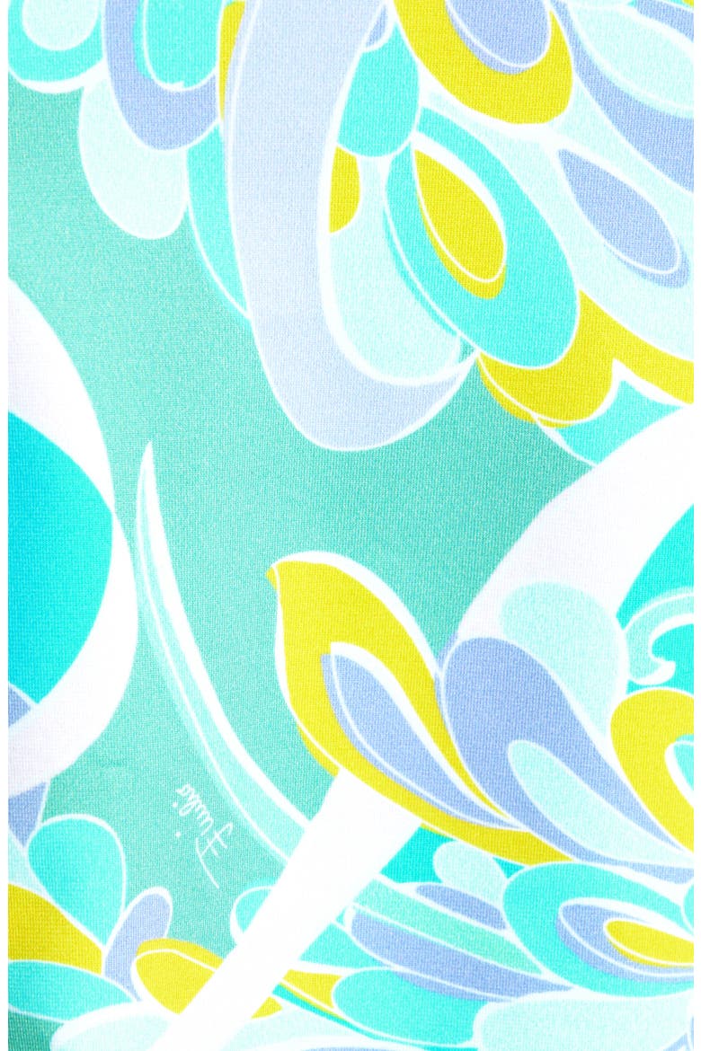 Lily Print String Bikini Bottoms, Alternate, color, 065 TURQUOISE WISTERIA