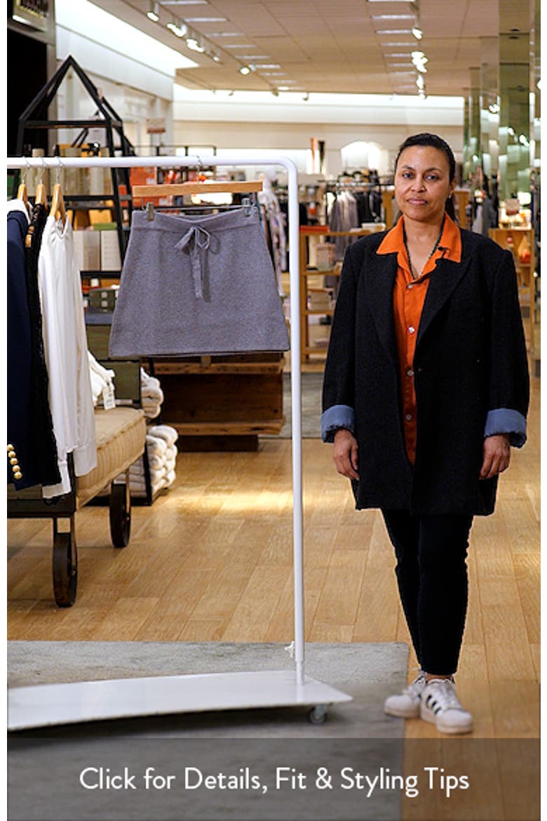 Drawstring Waist Sweater Miniskirt video