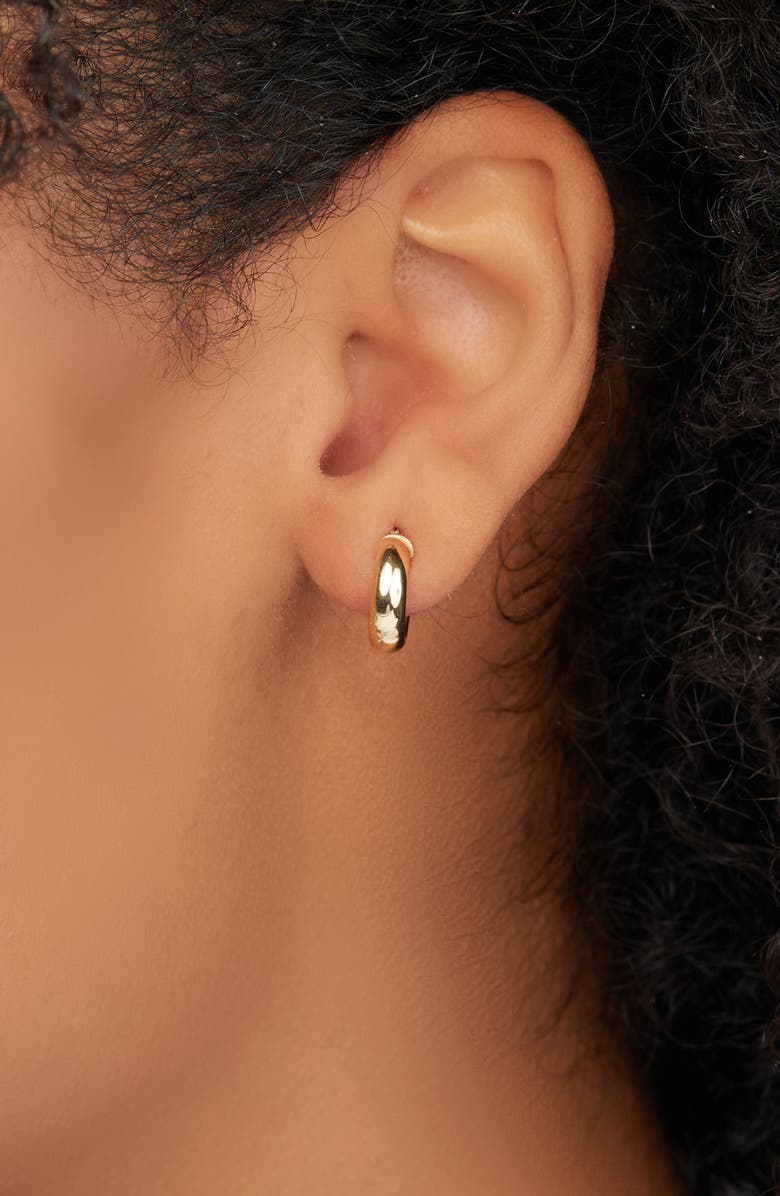 Bony Levy 14K Gold Wide Huggie Hoops, Alternate, color, 