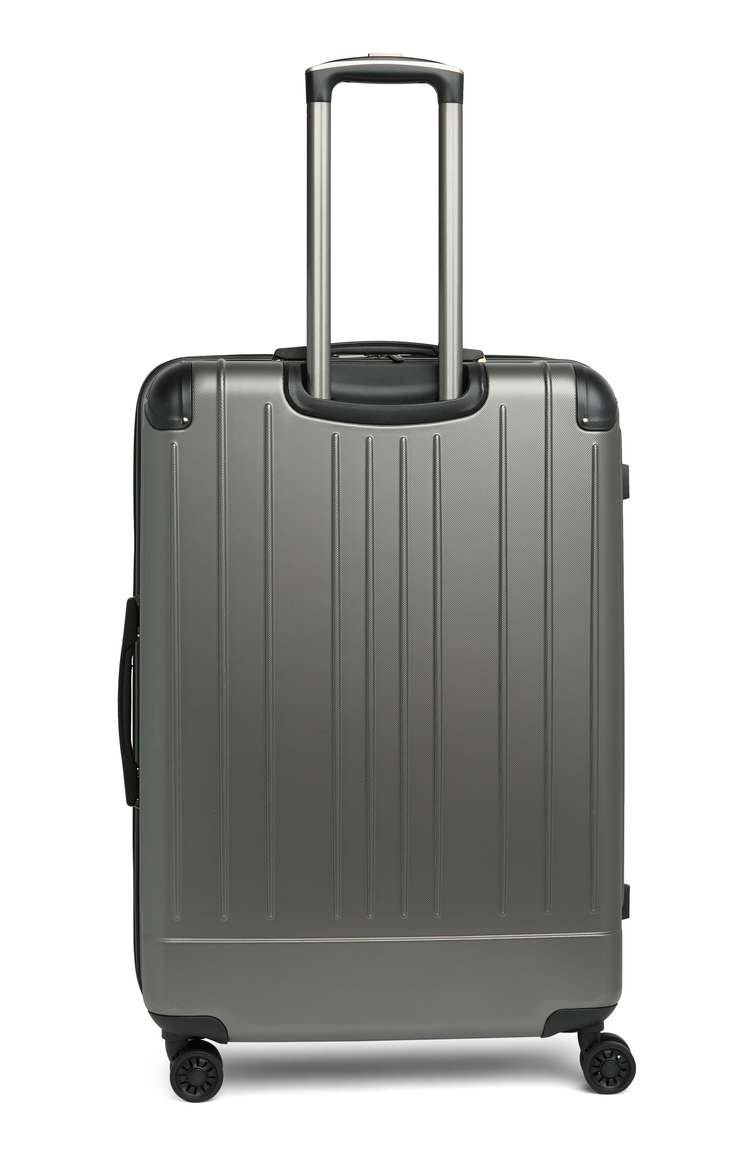 Kenneth Cole Reaction Flying Axis 28" Hardside Expandable Spinner Luggage, Alternate, color, Silver