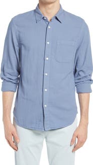 HIROSHI KATO Trim Fit Solid Button-Up Shirt