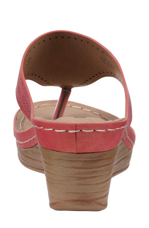 Gc Shoes Willa Flower Wedge Sandal In Pink