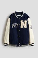 H&M Appliquéd Baseball Jacket