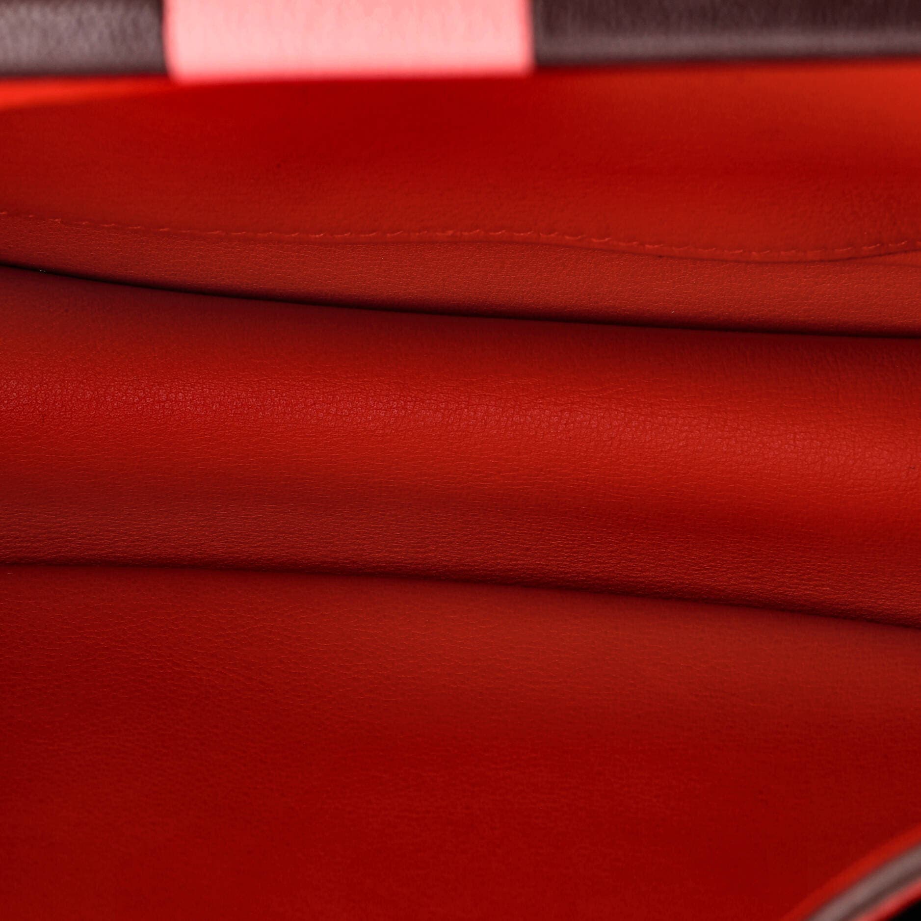 Pre-Owned Hermes Saut Bag Clemence 25, Alternate, color, Rouge De Coeur