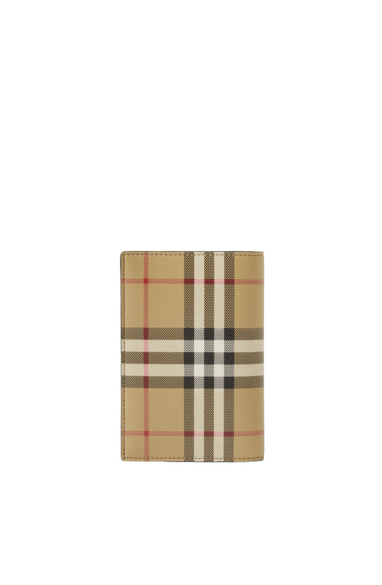 Burberry Check Passport Holder, Alternate, color, Archive Beige