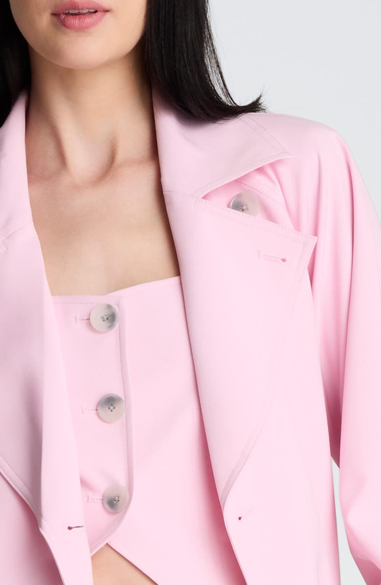 Kenneth Cole Belted Trench Coat, Alternate, color, Chintz Pink