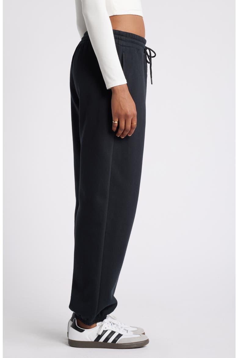 Baggy Fleece Joggers, Alternate, color, BLACK JET