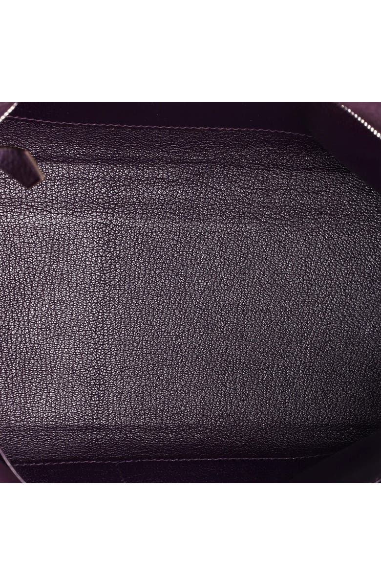 Pre-Owned Hermes Kelly Handbag Purple Clemence with Palladium Hardware 32, Alternate, color,