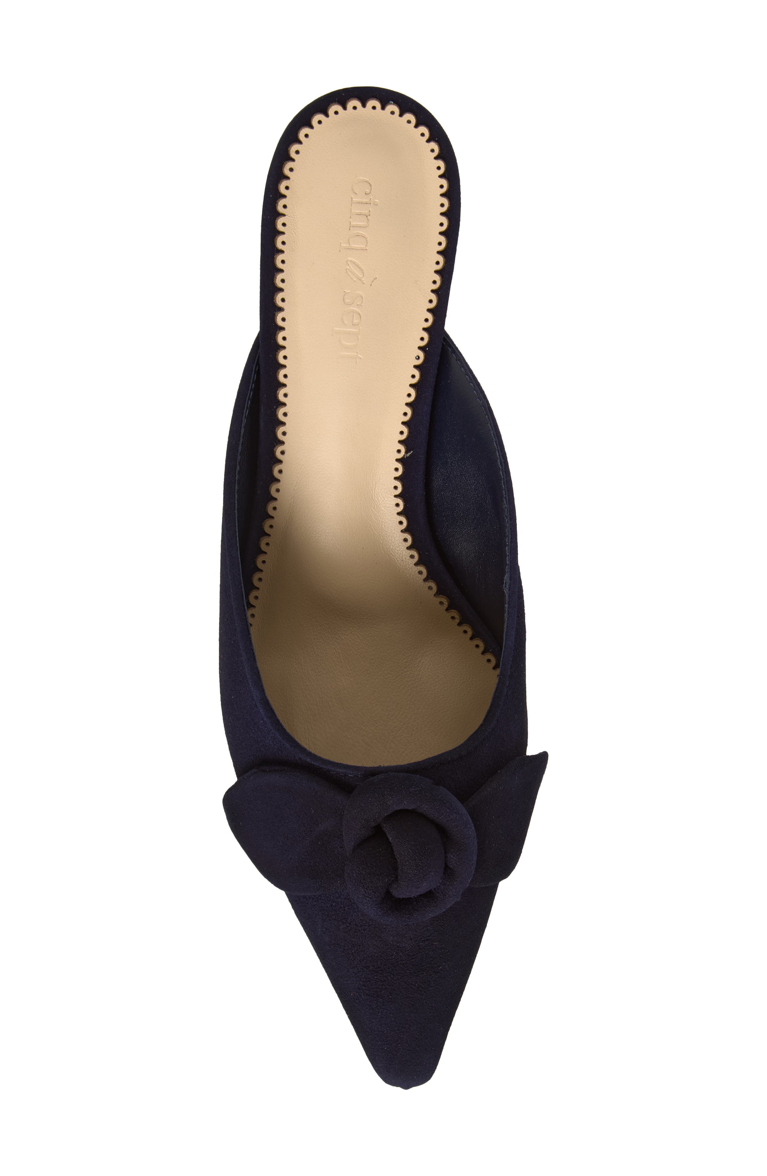 Layla Kitten Heel Mule, Alternate, color, NAVY