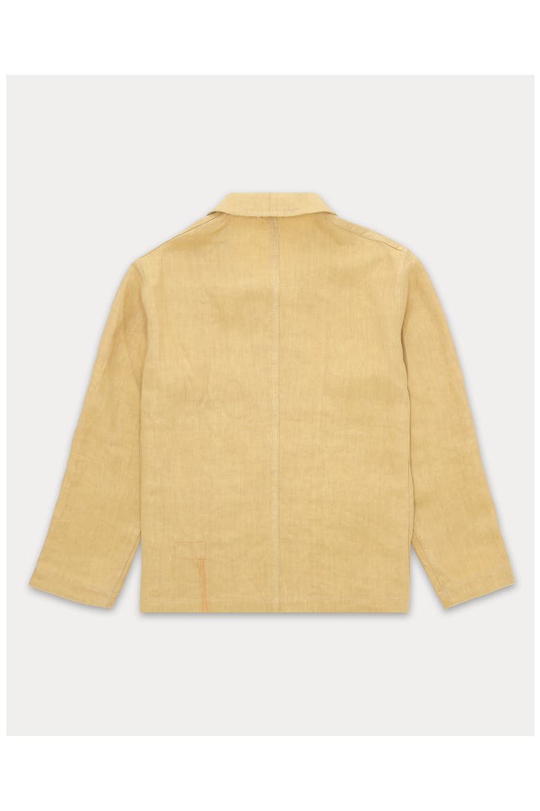 Garçon Double-Breasted Linen Jacket, Alternate, color, Camel