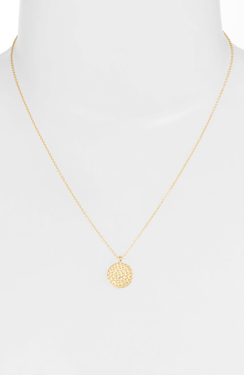 gorjana Bali Coin Pendant Necklace, Alternate, color, 