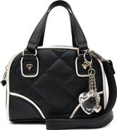 OMG Accessories Kids' Quilted Faux Leather Satchel