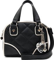 OMG Accessories Kids' Quilted Faux Leather Satchel
