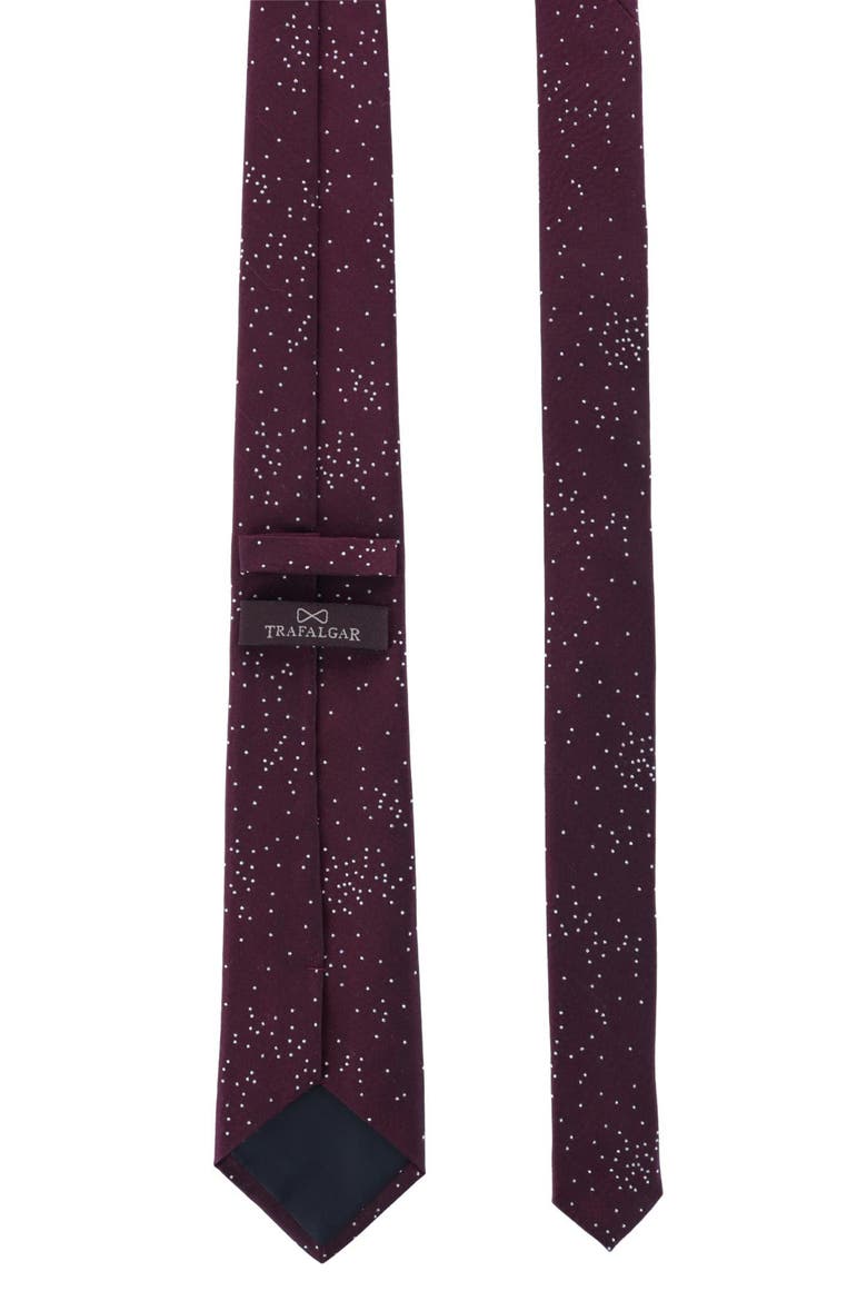 Dot Pattern Silk Blend Tie, Alternate, color, PURPLE