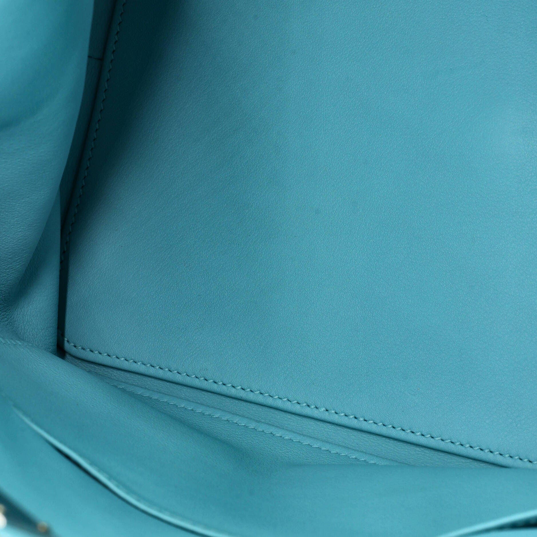 Pre-Owned Hermes Toolbox Bag Swift 26, Alternate, color, Bleu Atoll