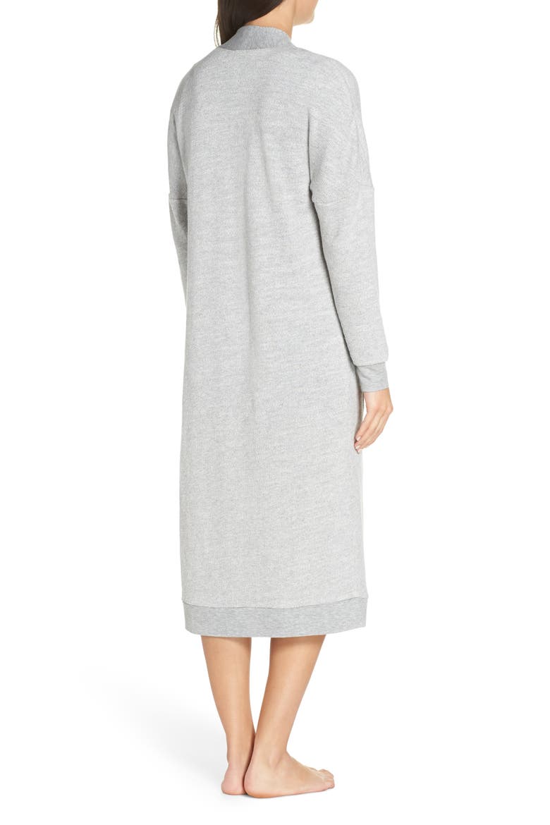 Intimates Leisure Lover Cardigan, Alternate, color, HEATHER GREY
