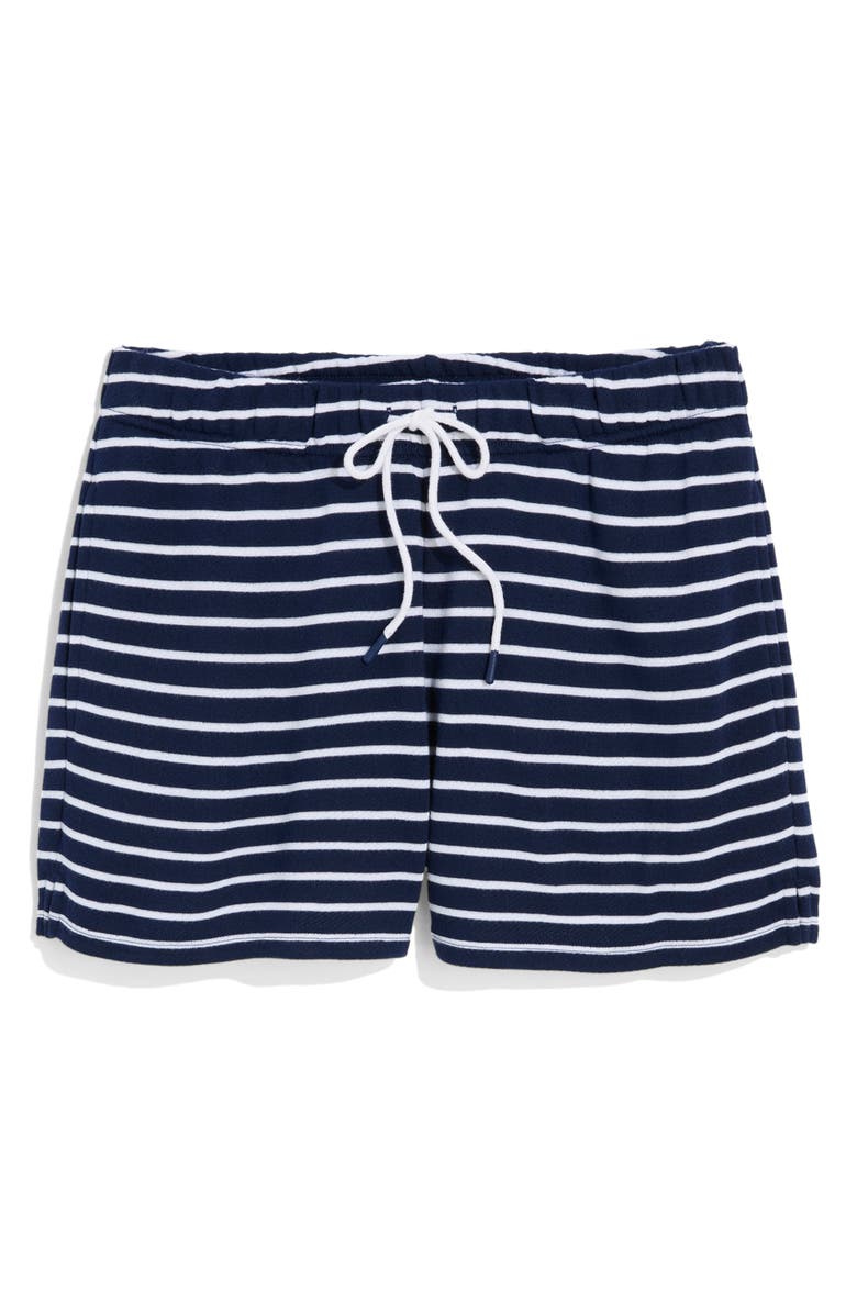 vineyard vines Pull-On Terry Shorts, Alternate, color, Bay Stripe Navy