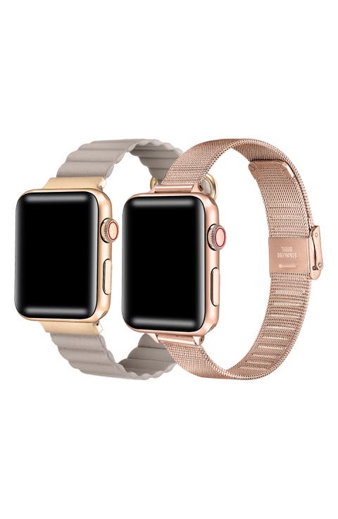 The Posh Tech★ピンクゴールドのマグネットAPPLE WATCH BAND Tiana Slim Rose Gold Apple Watch Band with Rhinestones