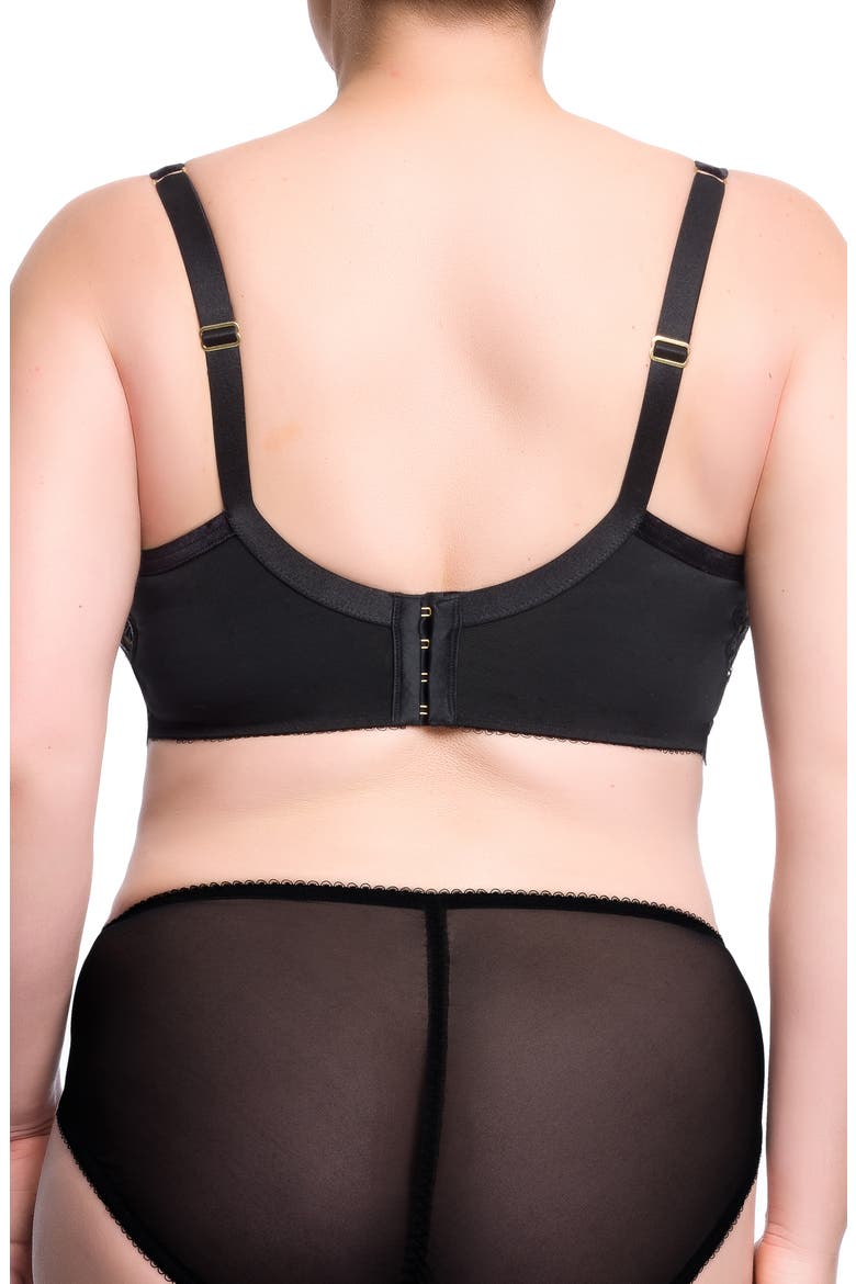 Dahlia Full Figure Bra, Alternate, color, BLACK