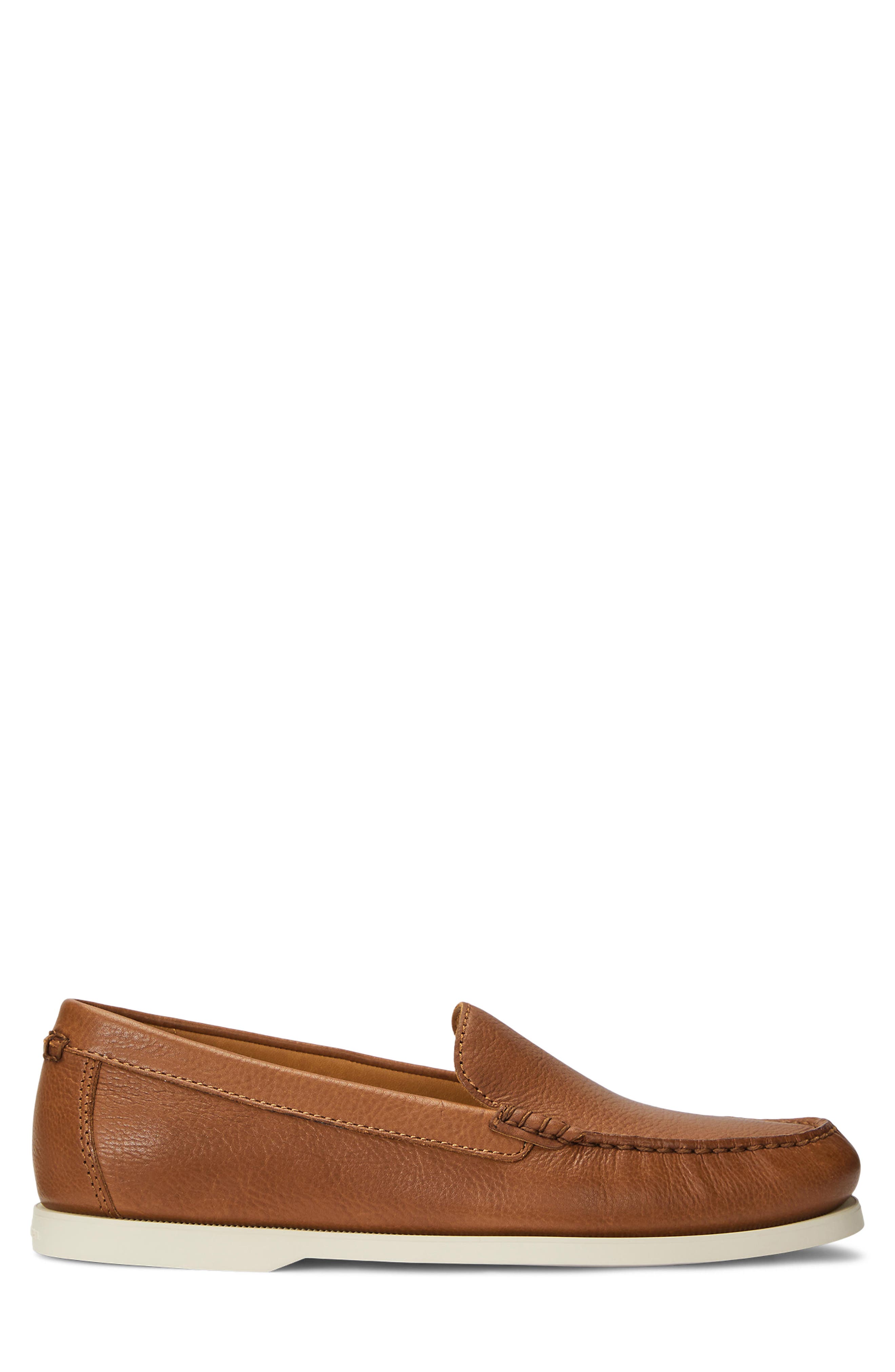 Ralph Lauren Merton Moc Toe Loafer, Alternate, color, Tan