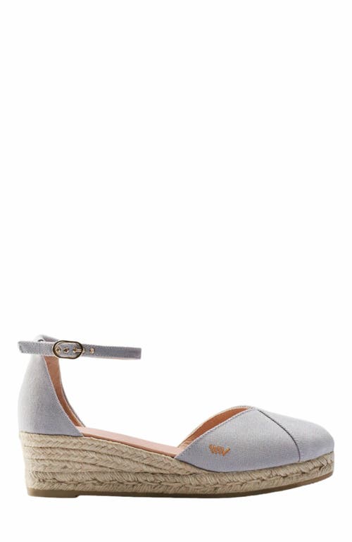 VISCATA Formiga Canvas Espadrille Wedges in Ash Grey  product