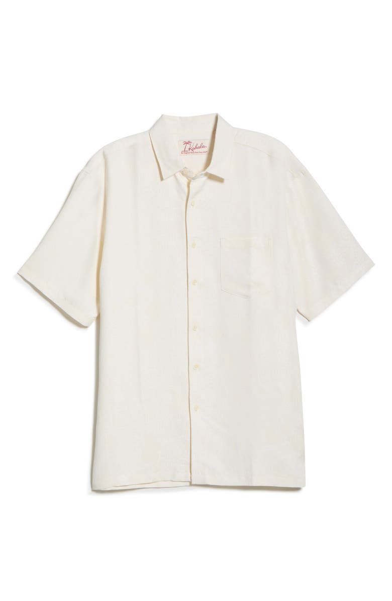 Kahala Apana Classic Fit Jacquard Sport Shirt, Alternate, color, Off White
