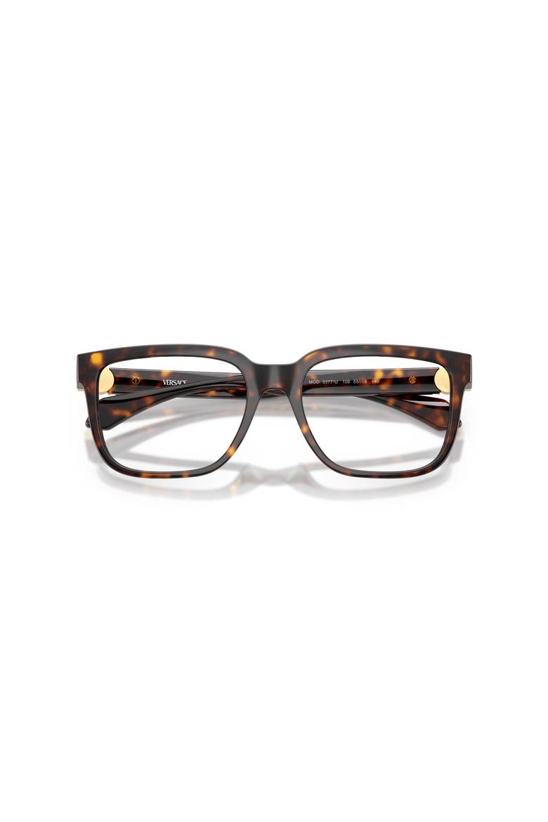 55mm Square optical glasses, Alternate, color, Tortoise