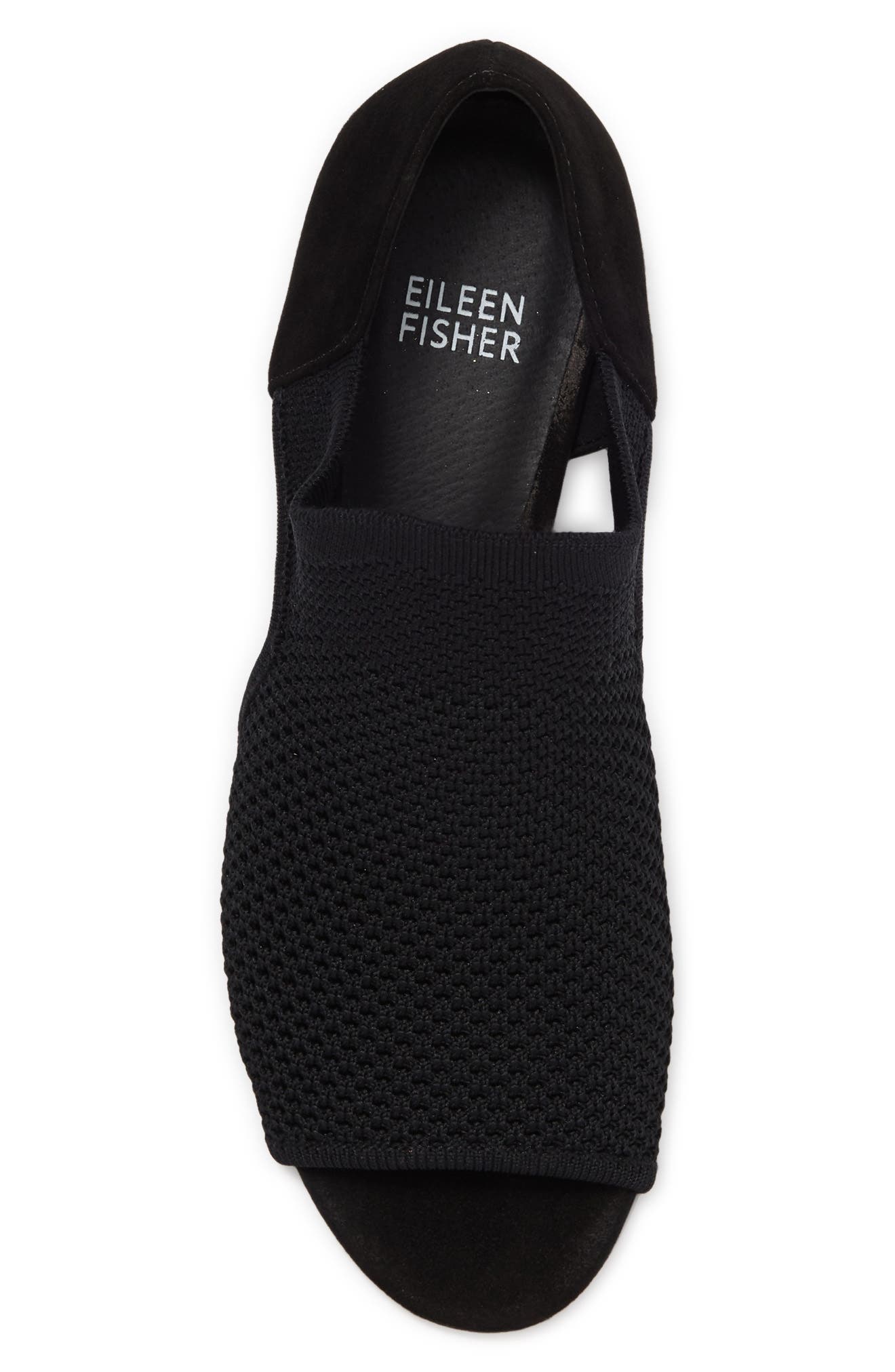 Eileen Fisher Wink Knit Open Toe Pump, Alternate, color, 