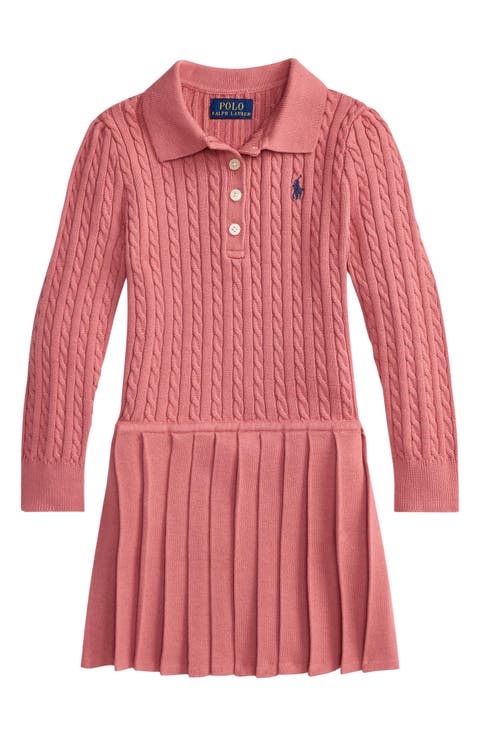 Kids' Cable Stitch Sweater Dress