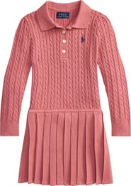 Polo Ralph Lauren Kids' Cable Stitch Sweater Dress