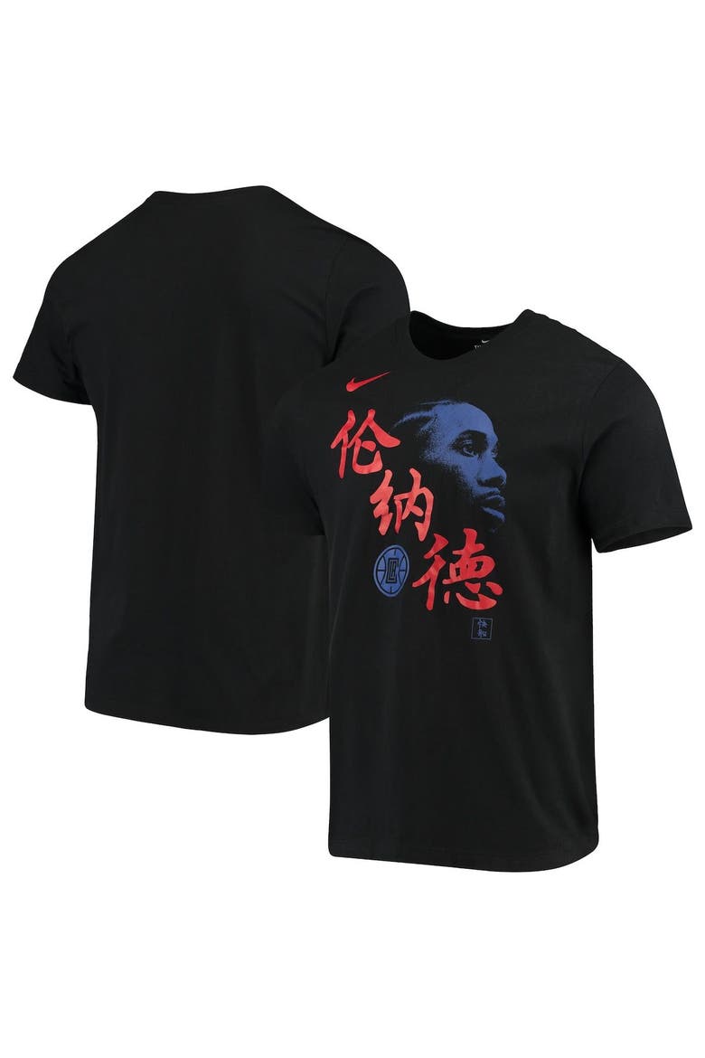 Men's Nike Kawhi Leonard Black LA Clippers Chinese New Year Player T-Shirt, Alternate, color, Black