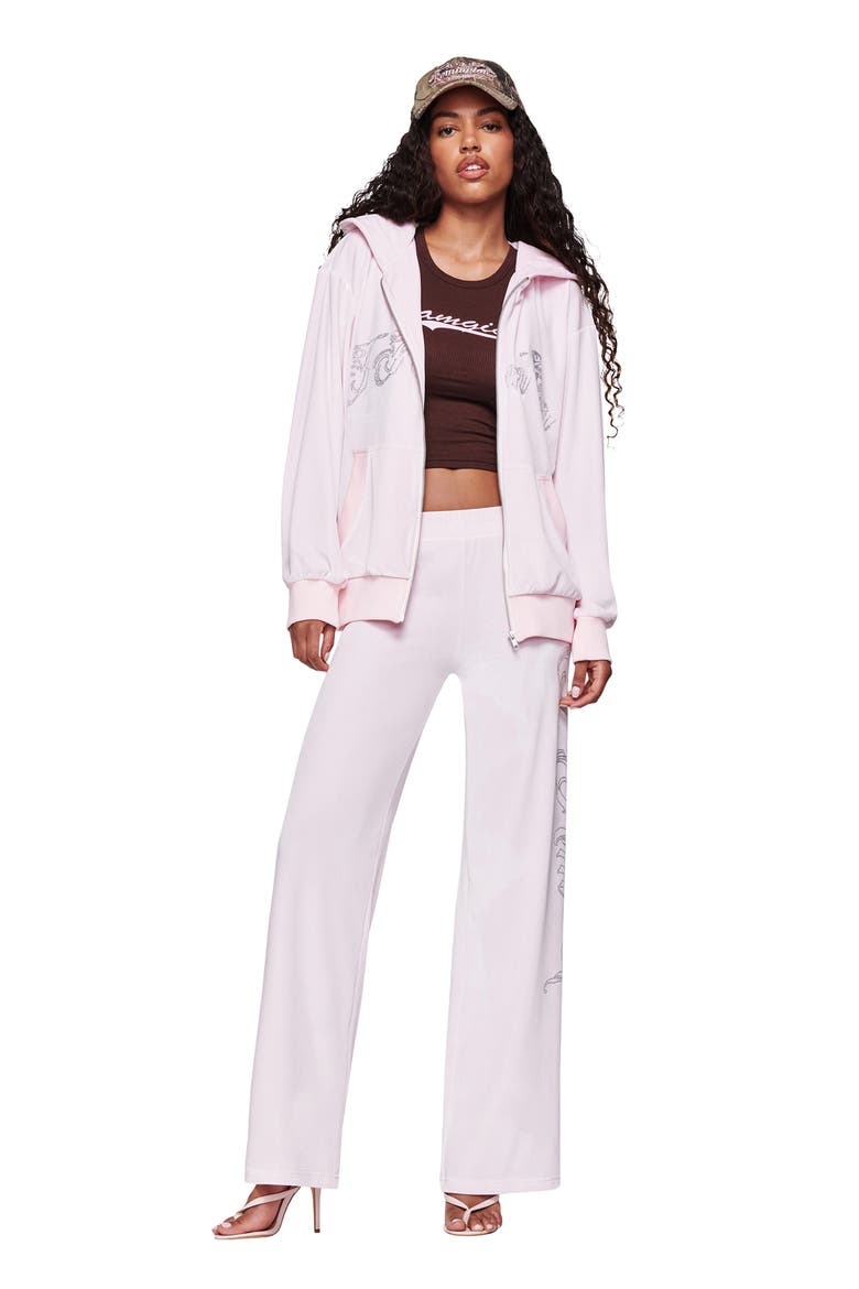 Daria Straight Leg Track Pants, Alternate, color, PINK
