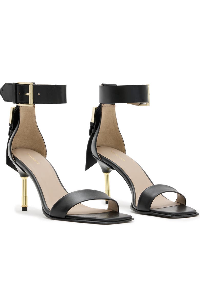 AllSaints Noir Ankle Strap Sandal, Main, color,