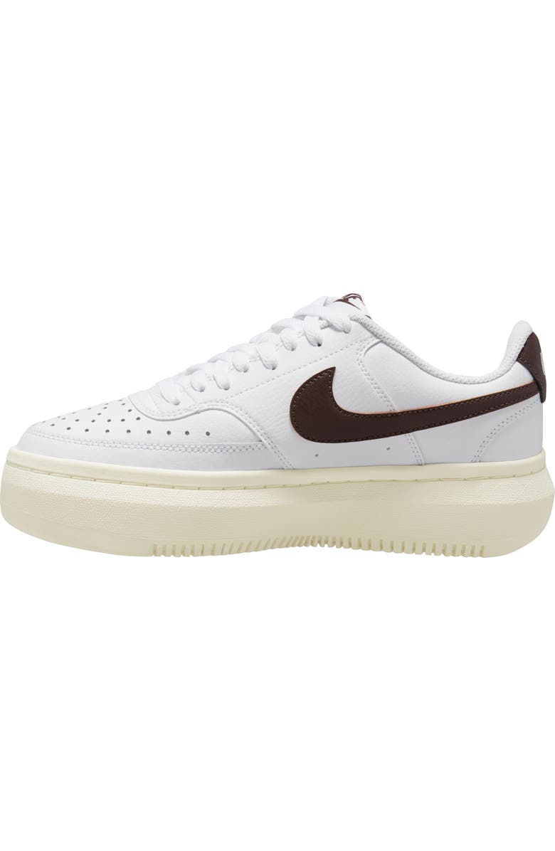 Nike Court Vision Alta Platform Sneaker, Alternate, color, White/ Baroque Brown-Sail