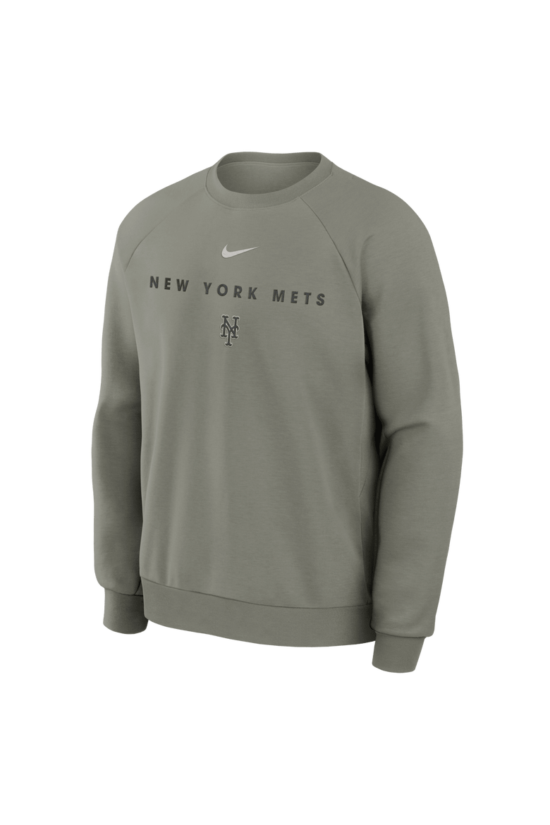 Men's Nike Green New York Mets Statement Primary Raglan Dri-FIT Sweatshirt, Alternate, color, Green