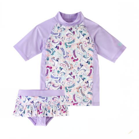 Short Sleeve Sunny Swim Set (Toddler, Little Kid, Big Kid)