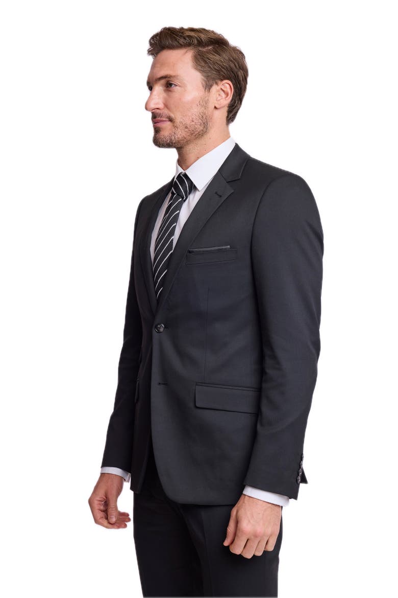 Dover Slim Fit Notch Lapel Suit Jacket, Alternate, color, SOLID BLACK