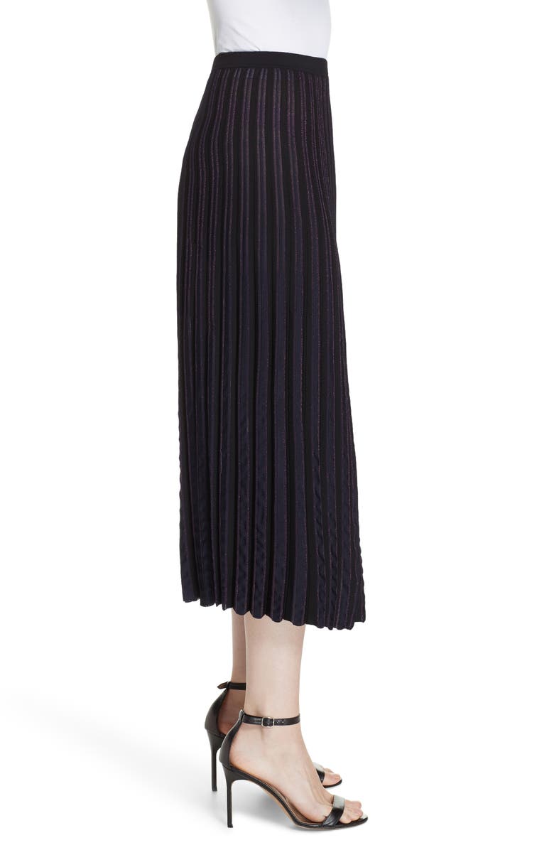 DVF Klara Pleat Midi Skirt, Alternate, color, 