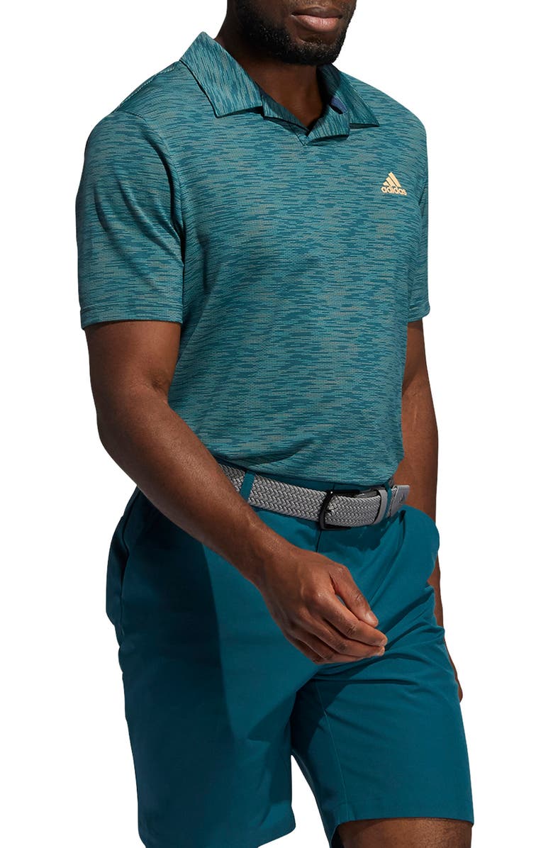 adidas Golf Mesh Broken Stripe Performance Polo, Alternate, color, 