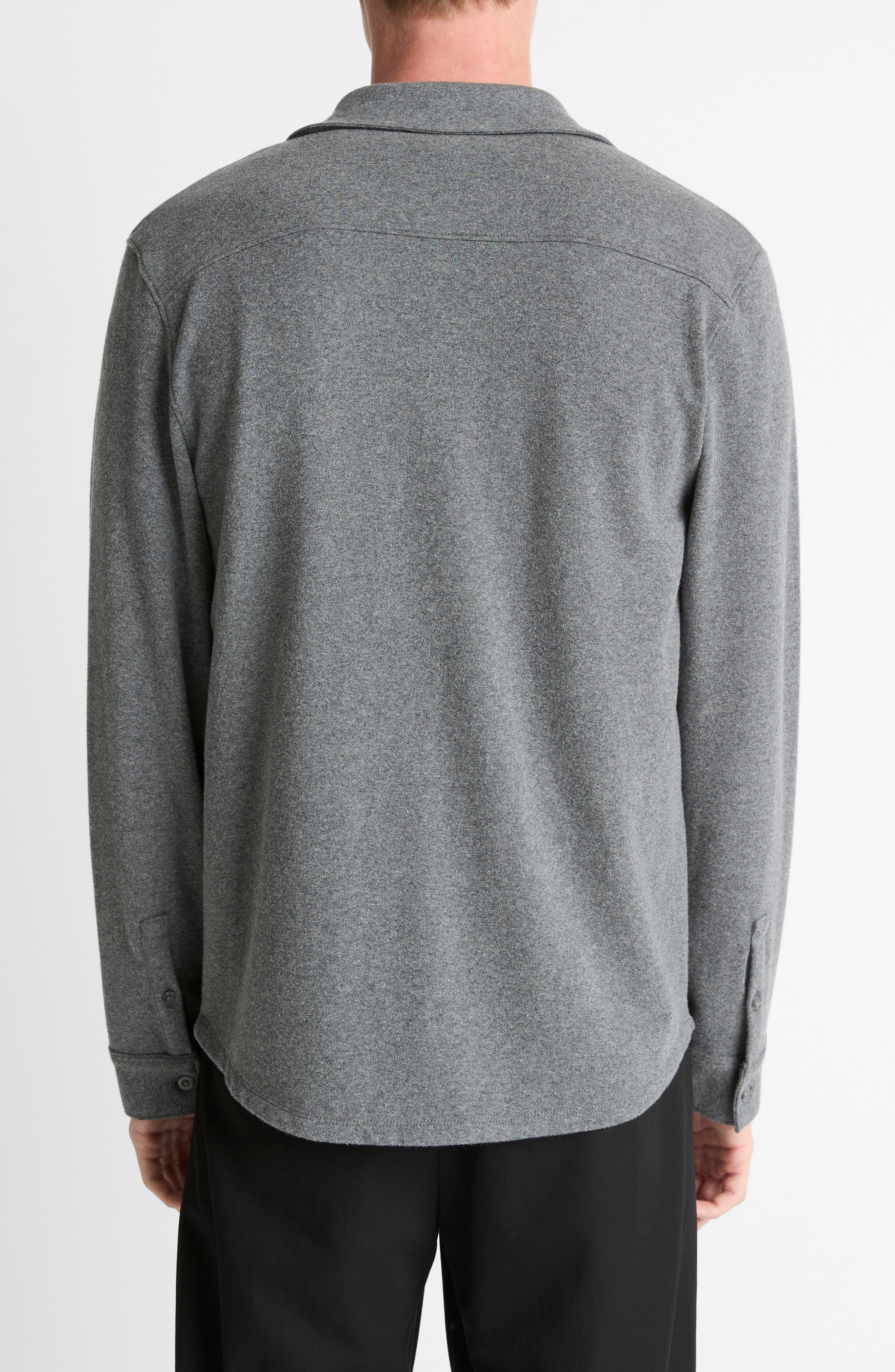 Knit Button-Up Shirt Jacket - image 4