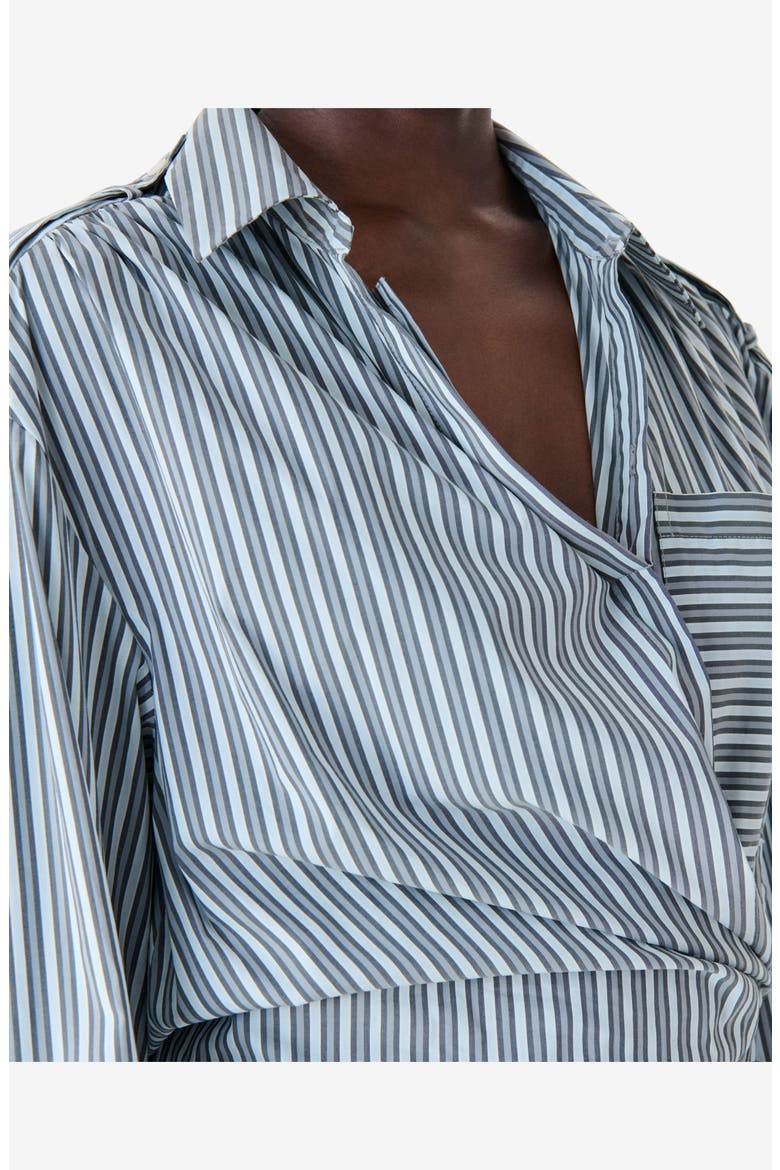 Lazul Poplin Shirt Dress, Alternate, color, Ocean Stripes